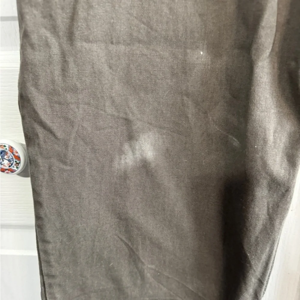 Carhartt Relaxed Fit Distressed Brown Carpenter Jeans Men's 38 X 30 Grunge Stain
